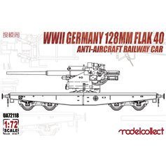 Modelcollect 1:72 128mm Flak.40 railway platform