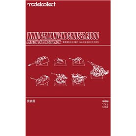 Modelcollect UA72150 P.1000 Ratte Weapon Set Pack
