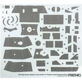 Meng SPS-058 Panther Ausf.D Zimmerit Decal