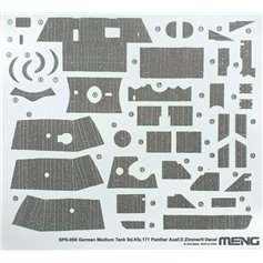 Meng 1:35 Zimmerit DECALS for Pz.Kpfw.V Panther Ausf.D