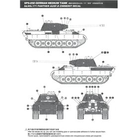 Meng 1:48 Kalkomanie Zimmerit do Pz.Kpfw.V Panther Ausf.D