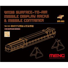 Meng 1:48 SURFACE-TO-AIR MISSILE DISPLAY RACKS AND MISSILE CONTAINER