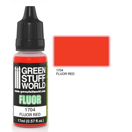 Green Stuff World Farba akrylowa FLUOR PAINT RED / 17ml