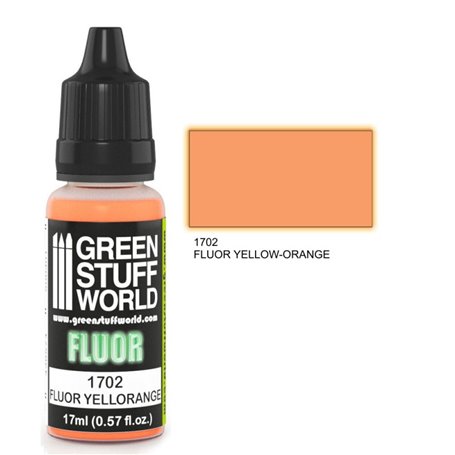 Green Stuff World Farba akrylowa FLUOR PAINT YELLOW-ORANGE / 17ml