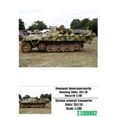 Zebrano 1:100 Resin model kit Sd.Kfz.251/1D