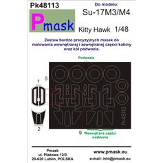 Pmask 1:48 Masks for Sukhoi Su-17M3 / M4 / KittyHawk