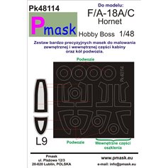 Pmask 1:48 Masks for F/A-18A / C Hornet / Hobby Boss