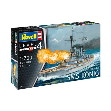 Revell 05157 WWI Battleship SMS Konig 1/700