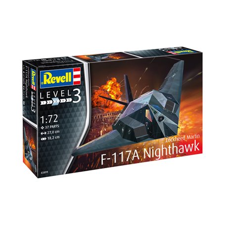 Revell 1:72 F-117 STEALTH FIGHTER | MODEL SET | z farbami |