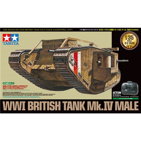 Tamiya 48214 RC WWI British tank Mark Mk.IV Male