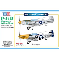 Hobby Boss 1:48 North American P-51D Mustang YELLOW NOSE