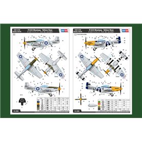 Hobby Boss 1:48 North American P-51D Mustang YELLOW NOSE
