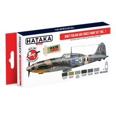 Hataka AS103 RED-LINE Zestaw farb ITALIAN AIR FORCE - WWII cz.1