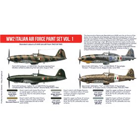 Hataka RED-LINE Zestaw farb WW2 ITALIAN AIR FORCE cz.1