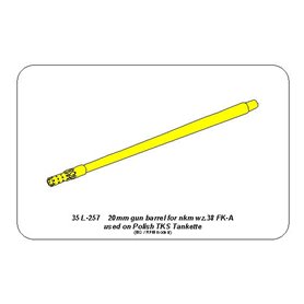 ABER 1:35 Metalowa lufa wz.38 FK-A 20mm do TKS
