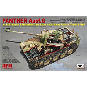 RFM 1:35 Pz.Kpfw.V Panther Ausf.G z wnętrzem CUT AWAY PARTS