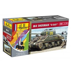 Heller 1:72 M4 Sherman D-DAY - STARTER SET