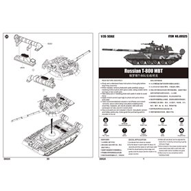Trumpeter 09525 Russian T-80U MBT