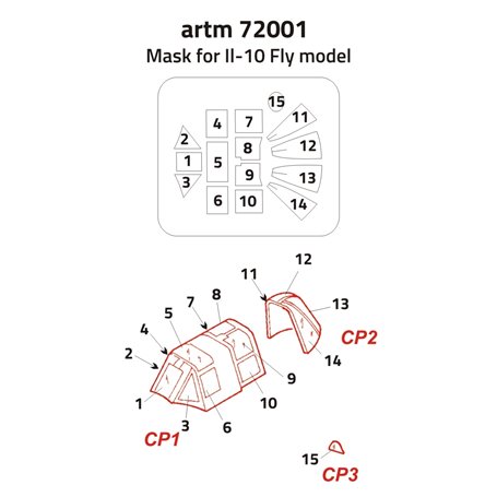 Artillery 72001 Ił-10 -  maska