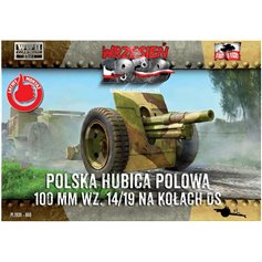 First To Fight 1:72 Skoda 100mm Wz.14/19 on DS wheels 