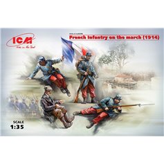 ICM 1:35 FRENCH INFANTRY - 1914 | 4 figurines | 