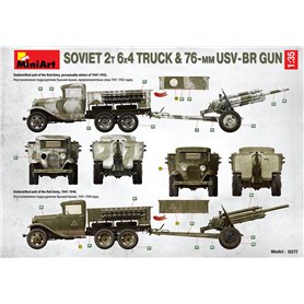 Mini Art 1:35 SOVIET 2T 6x4 TRUCK z działem 76mm USV-BR