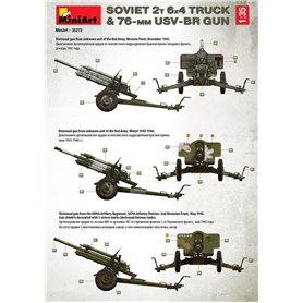 Mini Art 1:35 SOVIET 2T 6x4 TRUCK z działem 76mm USV-BR