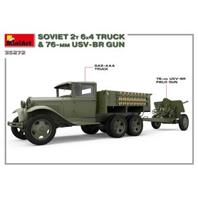 Mini Art 1:35 SOVIET 2T 6x4 TRUCK z działem 76mm USV-BR