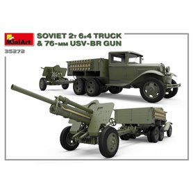 Mini Art 1:35 SOVIET 2T 6x4 TRUCK z działem 76mm USV-BR
