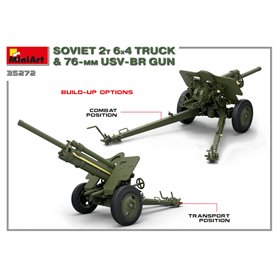 Mini Art 1:35 SOVIET 2T 6x4 TRUCK z działem 76mm USV-BR