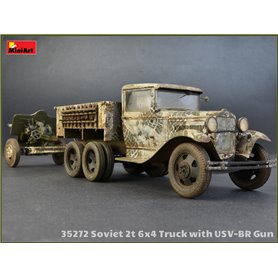Mini Art 1:35 SOVIET 2T 6x4 TRUCK z działem 76mm USV-BR