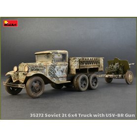 Mini Art 1:35 SOVIET 2T 6x4 TRUCK z działem 76mm USV-BR