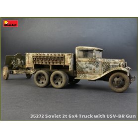 Mini Art 1:35 SOVIET 2T 6x4 TRUCK z działem 76mm USV-BR