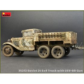 Mini Art 1:35 SOVIET 2T 6x4 TRUCK z działem 76mm USV-BR