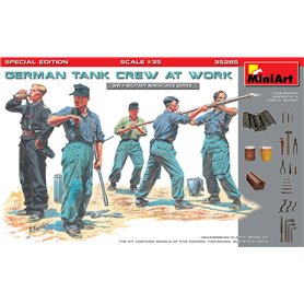 Mini Art 1:35 GERMAN TANK CREW AT WORK - SPECIAL EDITION | 5 figurek |
