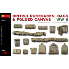 Mini Art 1:35 BRITISH RUCKSACKS, BAGS AND FOLDED CANVAS