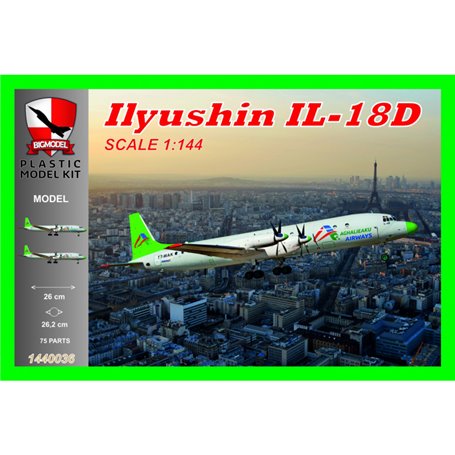 Big Model 1:144 Ilyushin Il-18D Aghacieaku Airways