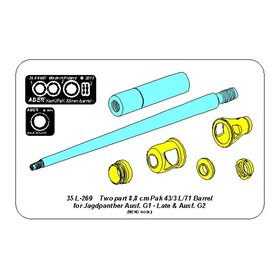 ABER 1:35 Metalowa lufa 88mm PaK.43/1 L/71 do Sd.Kfz.173 Jadpanther G1 - późna wersja