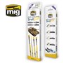 Ammo of MIG 7604 STREAKING AND VERTICAL SURFACES BRUSH SET