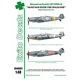 Exito EXITO DECALS 1:48 Kalkomanie GUSTAVS OVER THE BALKANS - Messerschmitt Bf-109 G-6