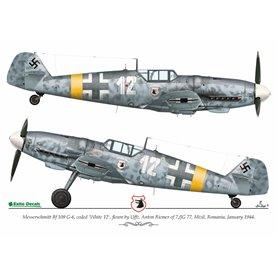 Exito EXITO DECALS 1:58 Kalkomanie do GUSTAVS OVER THE BALKANS - Messerschmitt Bf-109 G-6