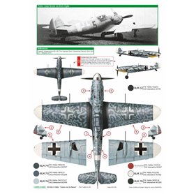 Exito EXITO DECALS 1:58 Kalkomanie do GUSTAVS OVER THE BALKANS - Messerschmitt Bf-109 G-6
