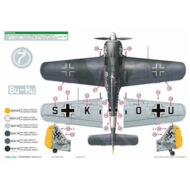 Exito EXITO DECALS 1:48 Kalkomanie do WULF PACK VOL.1 - Focke Wulf Fw-190A
