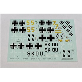 Exito EXITO DECALS 1:48 Kalkomanie do WULF PACK VOL.1 - Focke Wulf Fw-190A