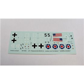 Exito EXITO DECALS 1:72 Kalkomanie do GUSTAVS OVER THE BALKANS - Messerschmitt Bf-109 G-6