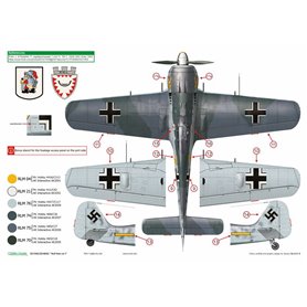 Exito EXITO DECALS 1:72 Kalkomanie do WULF PACK VOL.1 - Focke Wulf Fw-190A