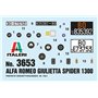 Italeri 3653 1/24 Alfa Romeo Guiletta Spider 1300