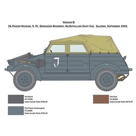 Italeri 7405 1/9 WWII:German Typ 8 Kubelwagen