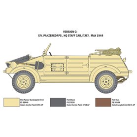 Italeri 7405 1/9 WWII:German Typ 8 Kubelwagen