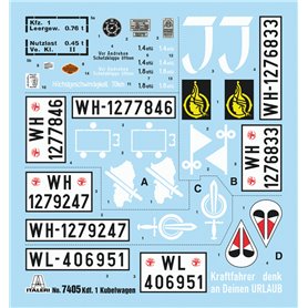 Italeri 7405 1/9 WWII:German Typ 8 Kubelwagen